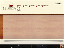 Tablet Screenshot of giardinoitalianrestaurant.com